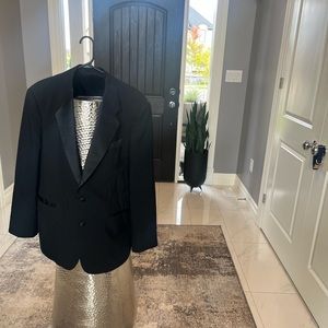 Mens tuxedo jacket pitbull style glamorous new years and event